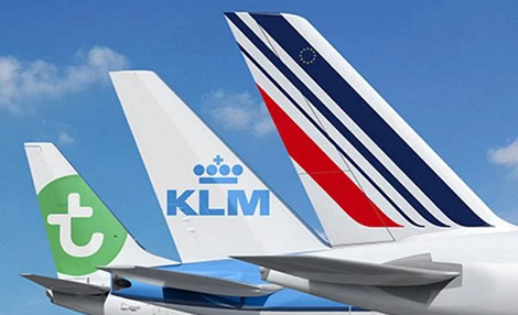 Transavia - KLM - Air France aircraft tails.png