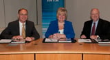 Signature ceremony - Guenther Matschnigg, IATA, Nancy Graham, ICAO, Don Wykoff, IFALPA