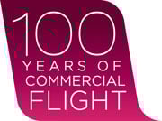 Logo 100 years of commercial flight