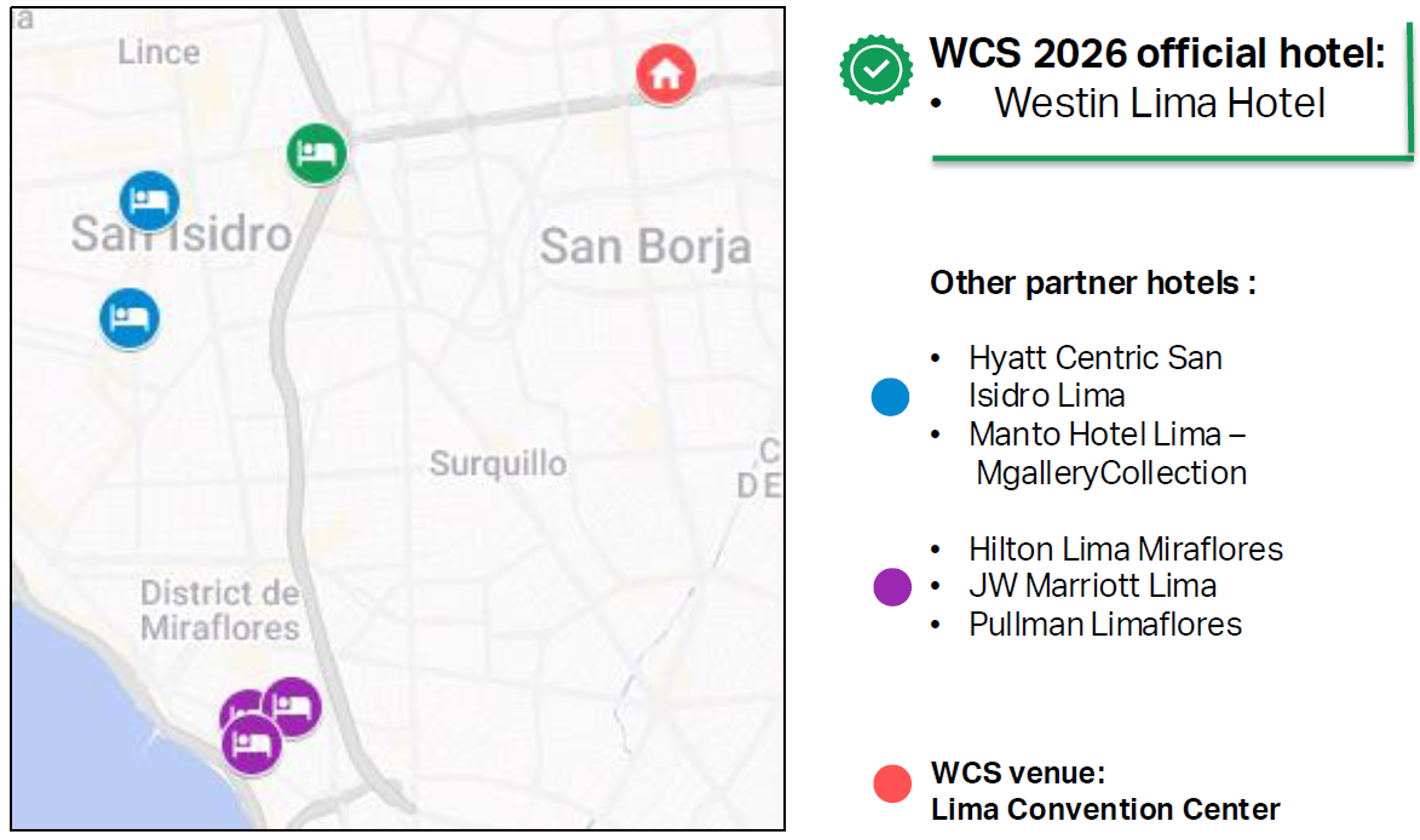WCS 2026 Hotels map