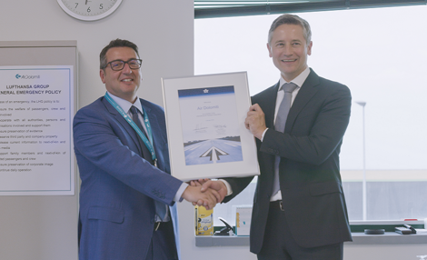 Air Dolomiti membership certificate.png