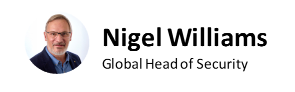 Nigel Williams, Global Head of Security