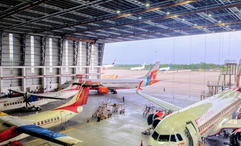 AIESL Hangar at Hyderabad, India.jpeg