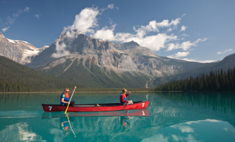 Tourists in Canoe in Canada.jpg