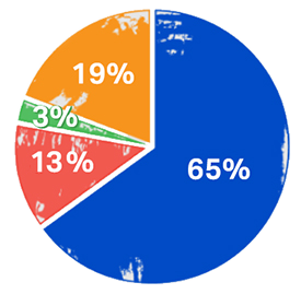 Pie chart - our strategy towards net zero