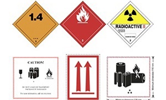 3 x 4 Handle With Care Shipping Label International