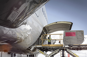 Cargo loading on Plane