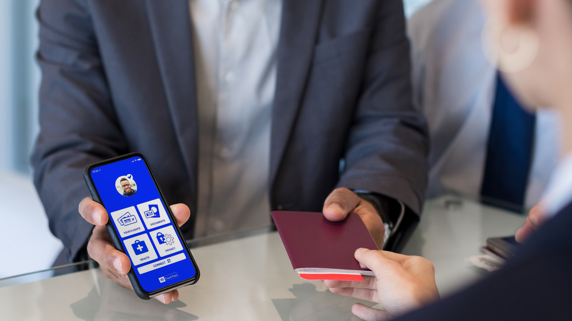 Passport and Travel Pass App on mobile